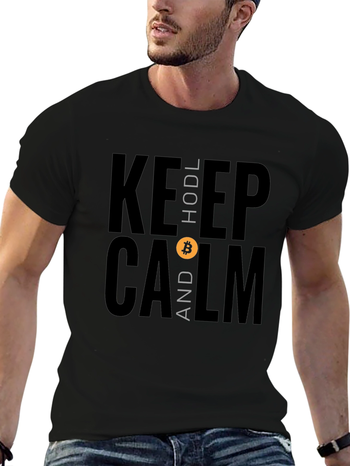 Keep HODL and Calm Bitcoin T-Shirt