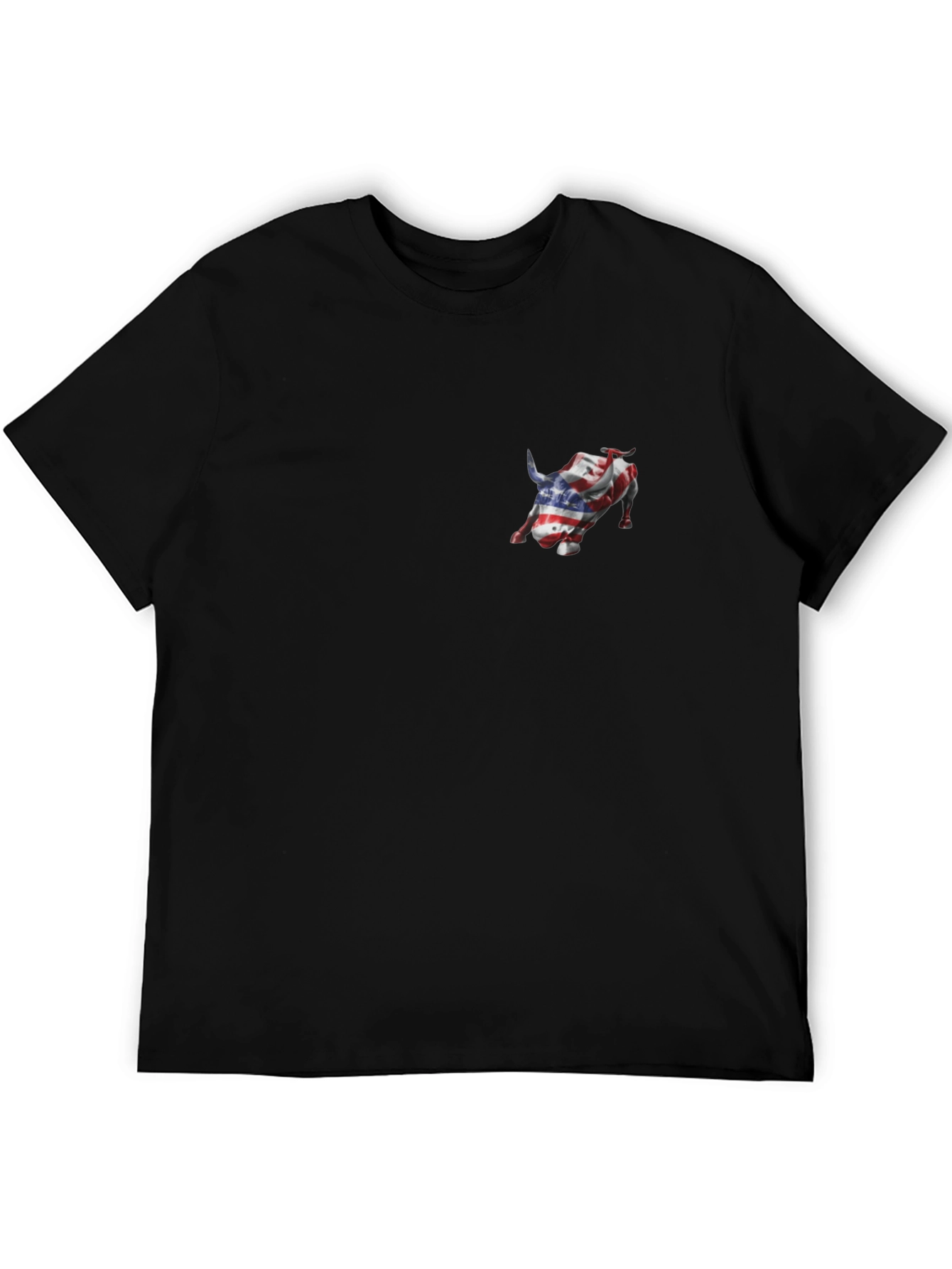 American Flag Bull Graphic Tee