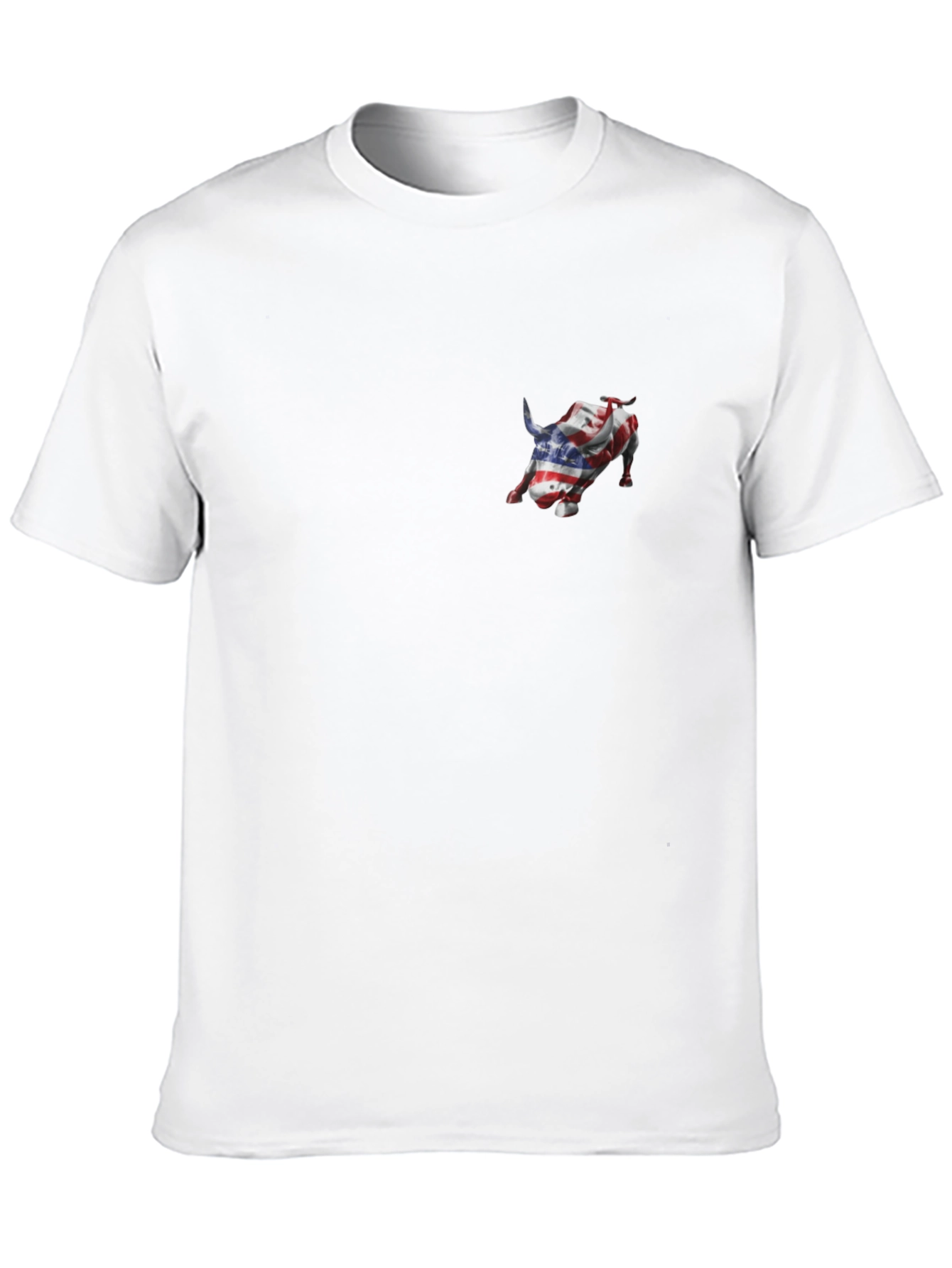 American Flag Bull Graphic Tee