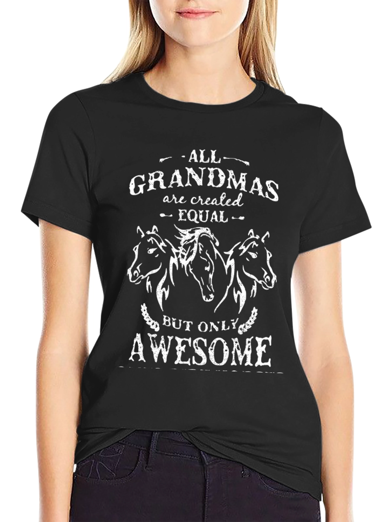 Awesome Grandmas T-Shirt - Horse Design