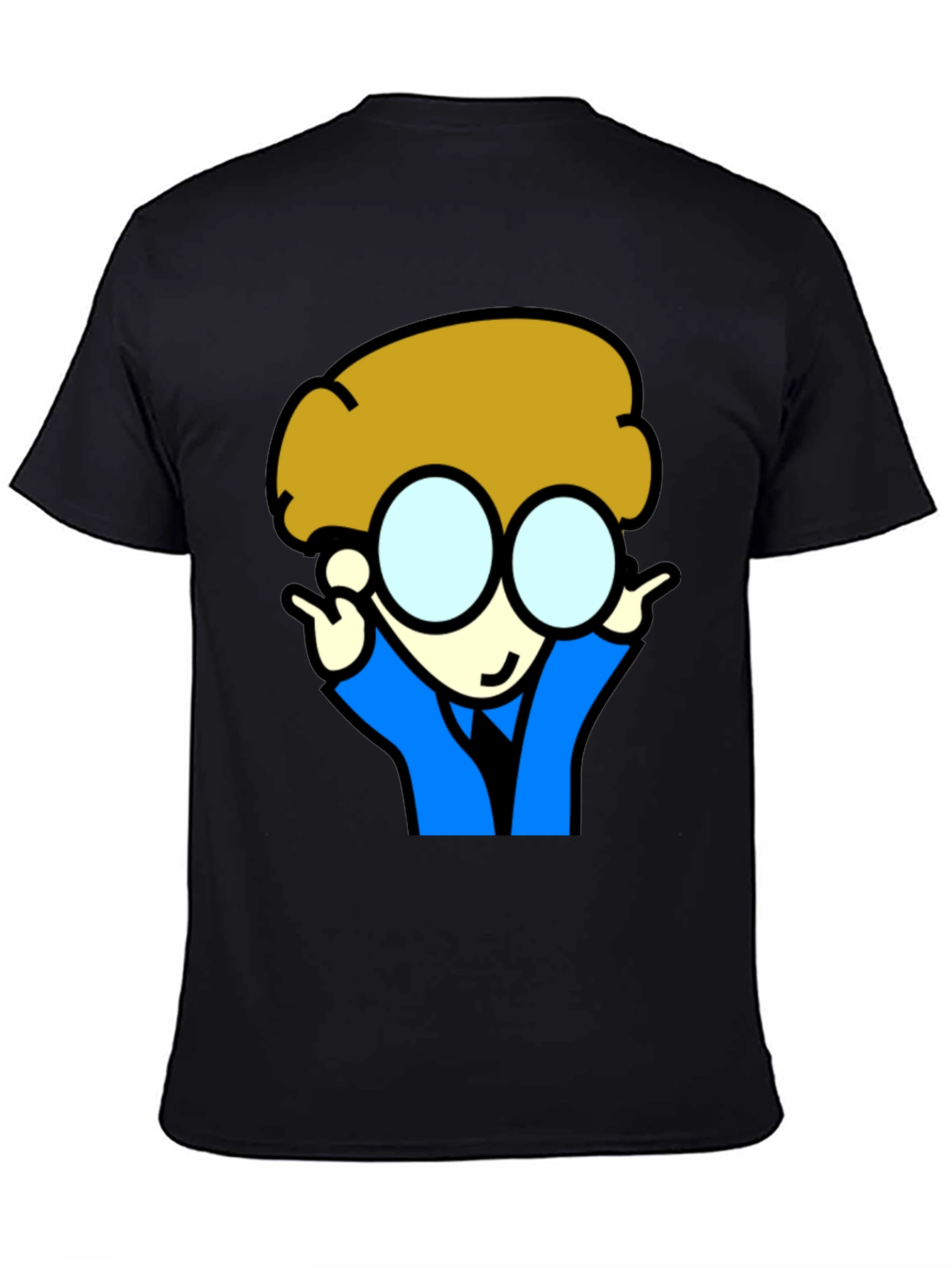 Cartoon Character T-Shirt - Black