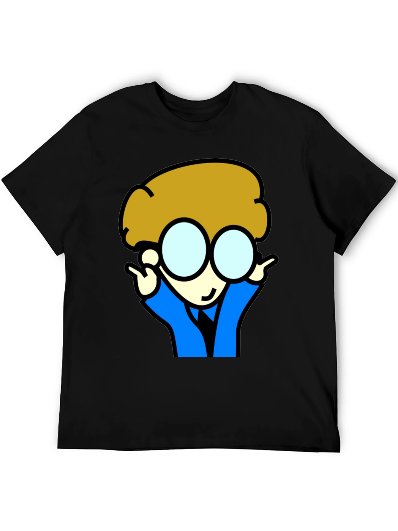 Cartoon Character T-Shirt - Black