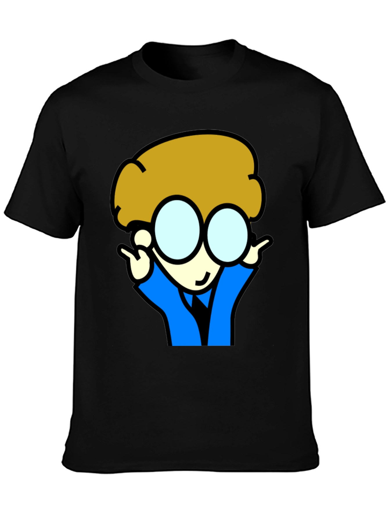 Cartoon Character T-Shirt - Black