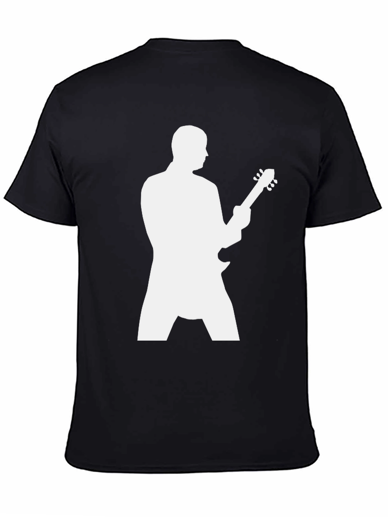 Guitarist Silhouette Graphic Black T-Shirt