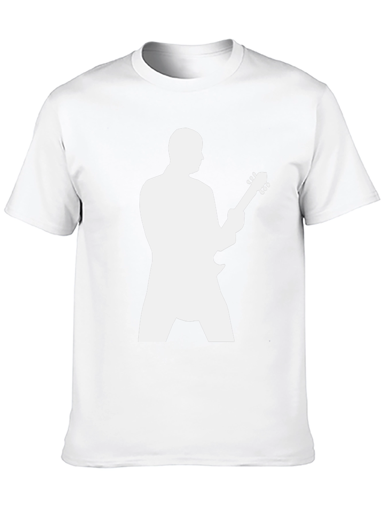 Guitarist Silhouette Graphic Black T-Shirt