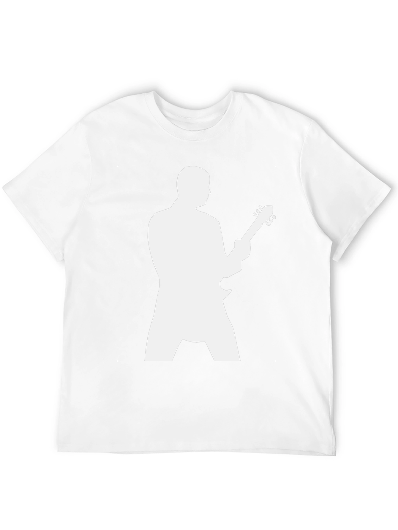 Guitarist Silhouette Graphic Black T-Shirt