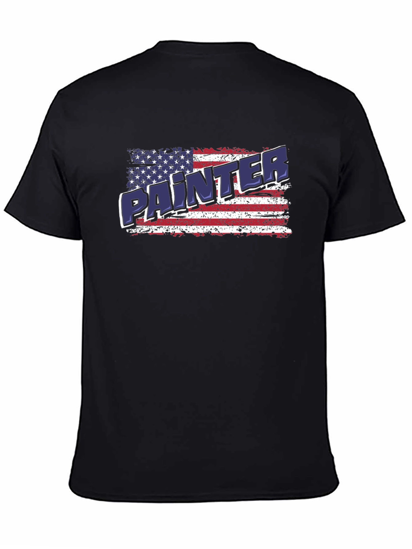 Painter American Flag Patriotic T-Shirt