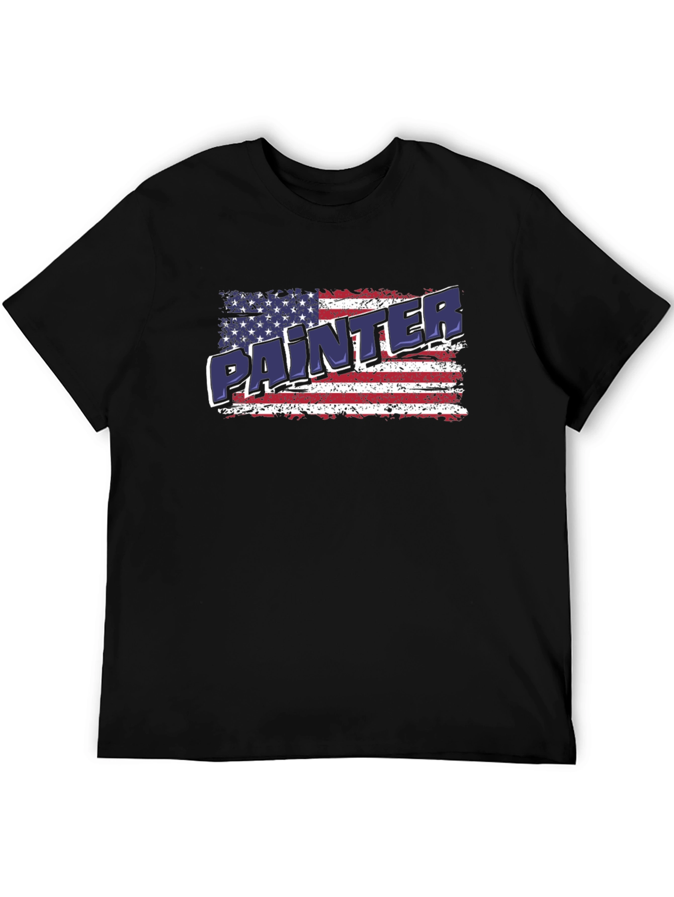 Painter American Flag Patriotic T-Shirt