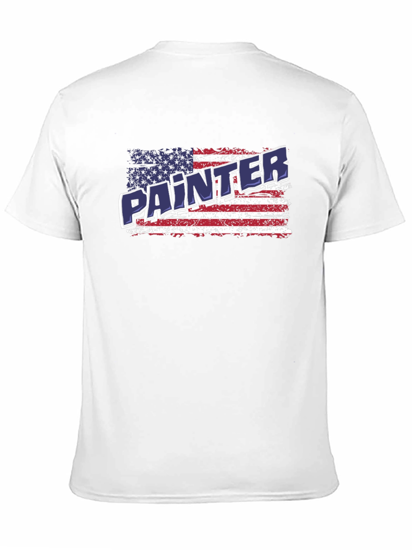 Painter American Flag Patriotic T-Shirt