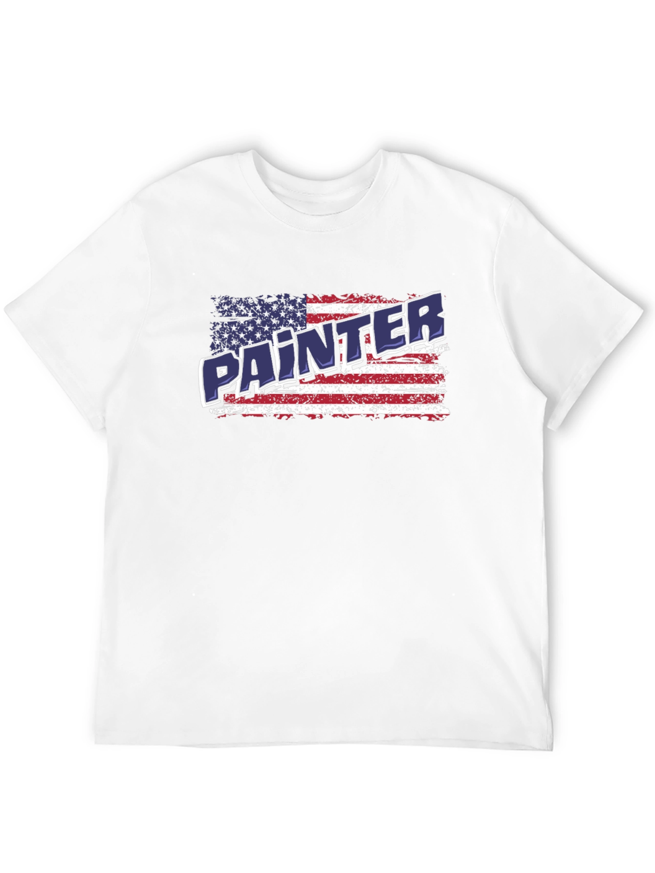 Painter American Flag Patriotic T-Shirt