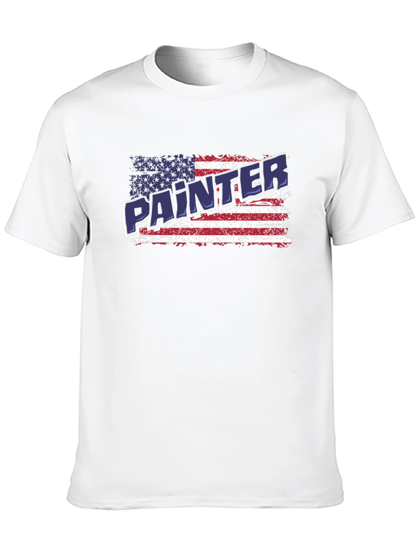 Painter American Flag Patriotic T-Shirt