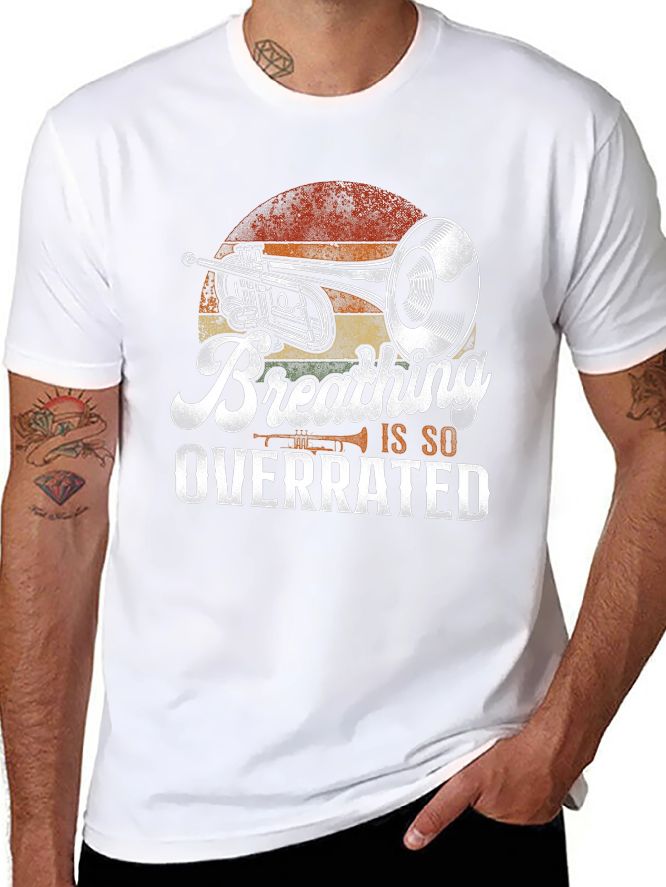 Breathing Is So Overrated Trumpet Player T-Shirt