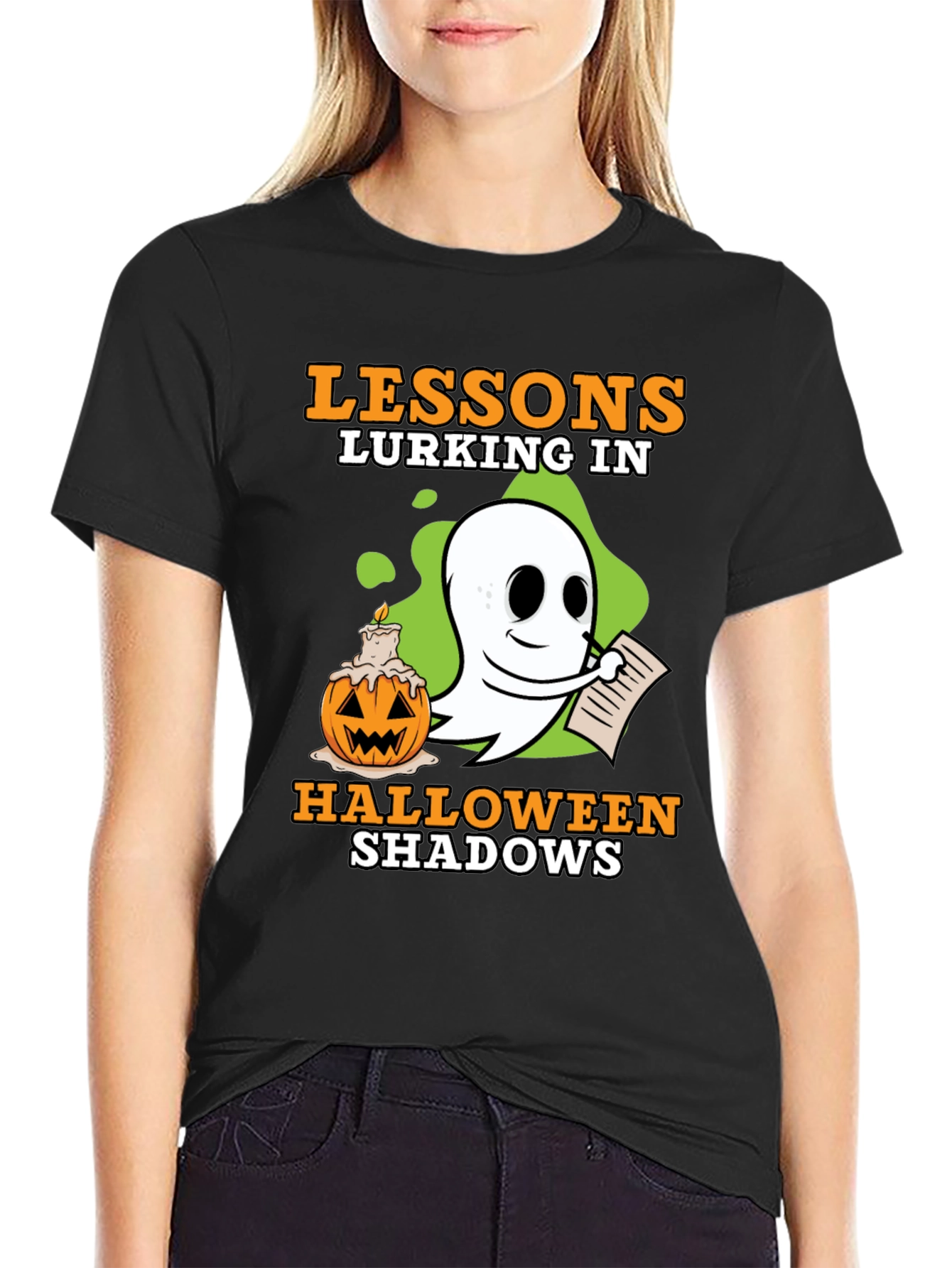 Lessons Lurking Halloween Shadows T-Shirt