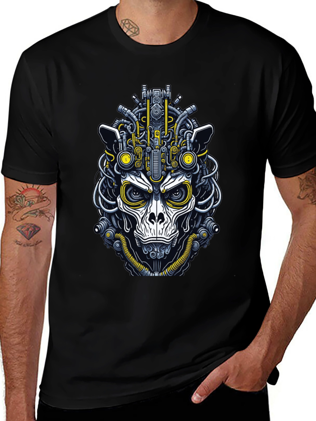 Cyberpunk Monkey Graphic Tee - Unique Streetwear
