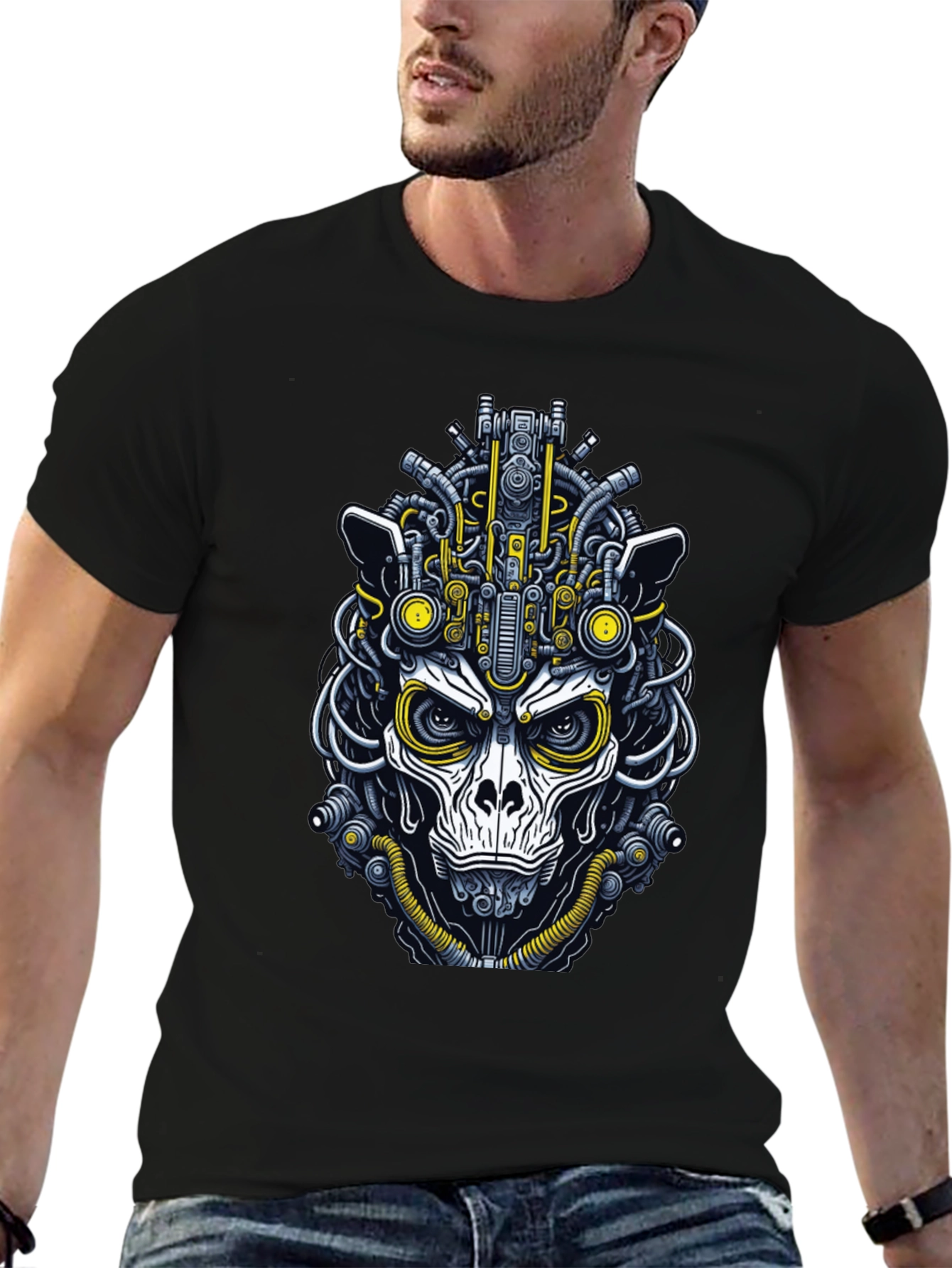 Cyberpunk Monkey Graphic Tee - Unique Streetwear