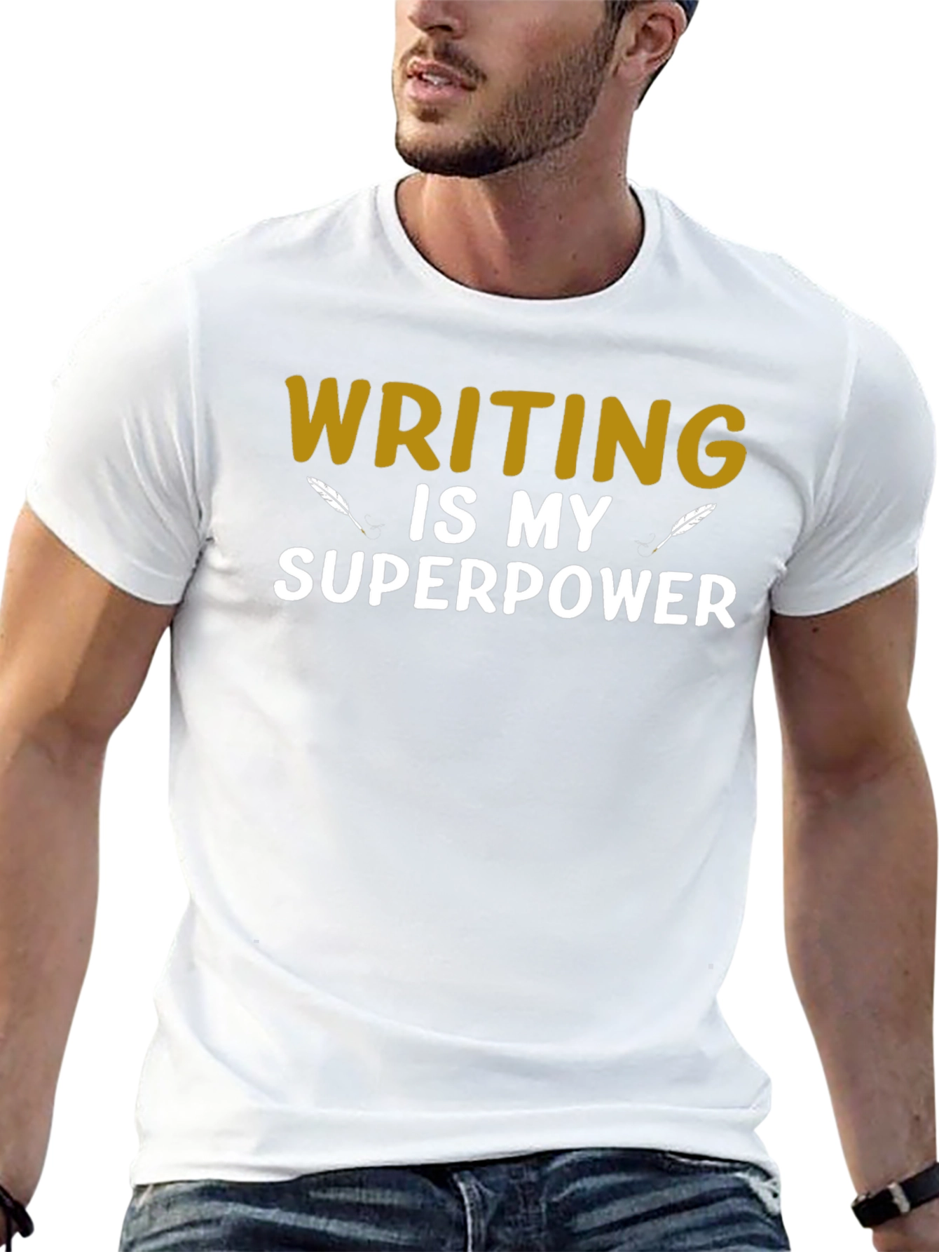 Writing is My Superpower Graphic T-Shirt