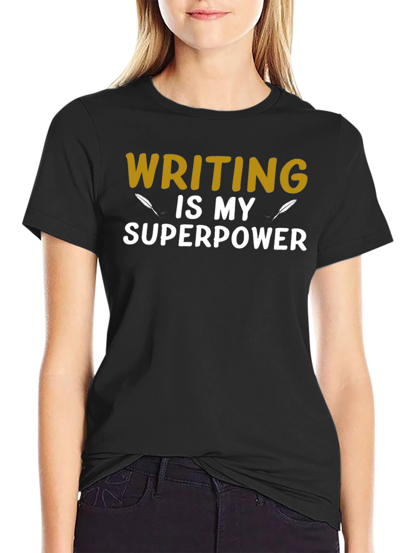 Writing is My Superpower Graphic T-Shirt
