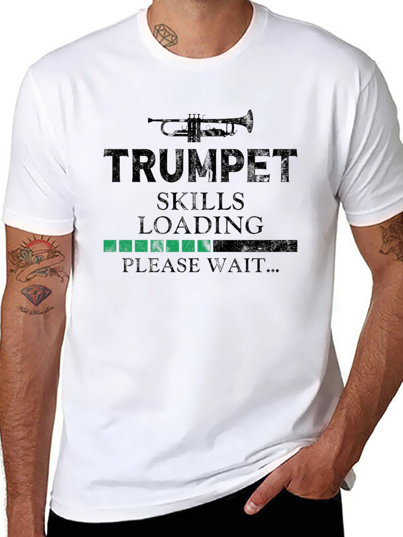 Trumpet Skills Loading T-Shirt - Musician Gift
