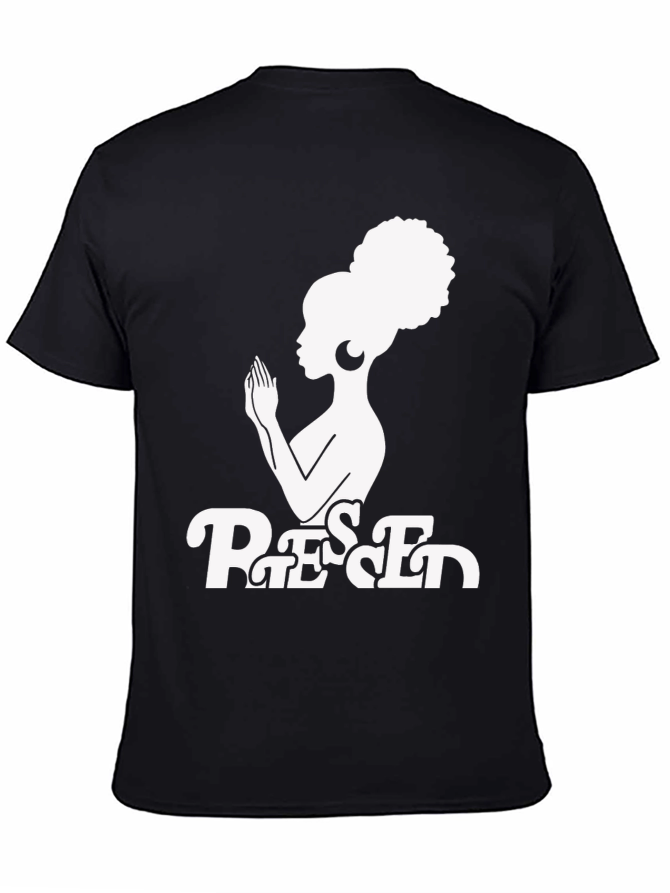 Blessed Graphic T-Shirt - Afro Woman Design