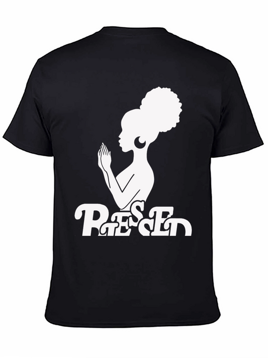Blessed Graphic T-Shirt - Afro Woman Design