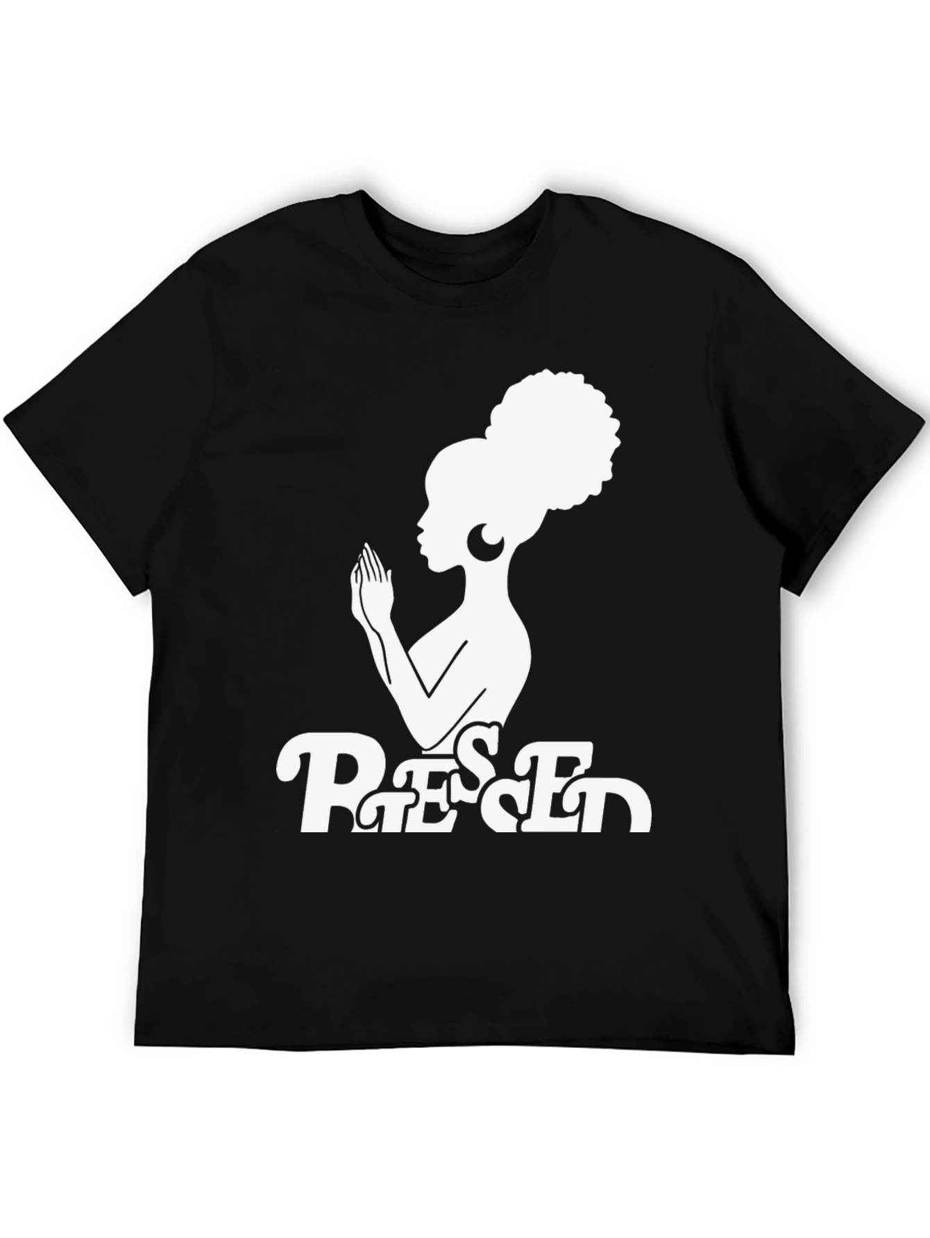Blessed Graphic T-Shirt - Afro Woman Design