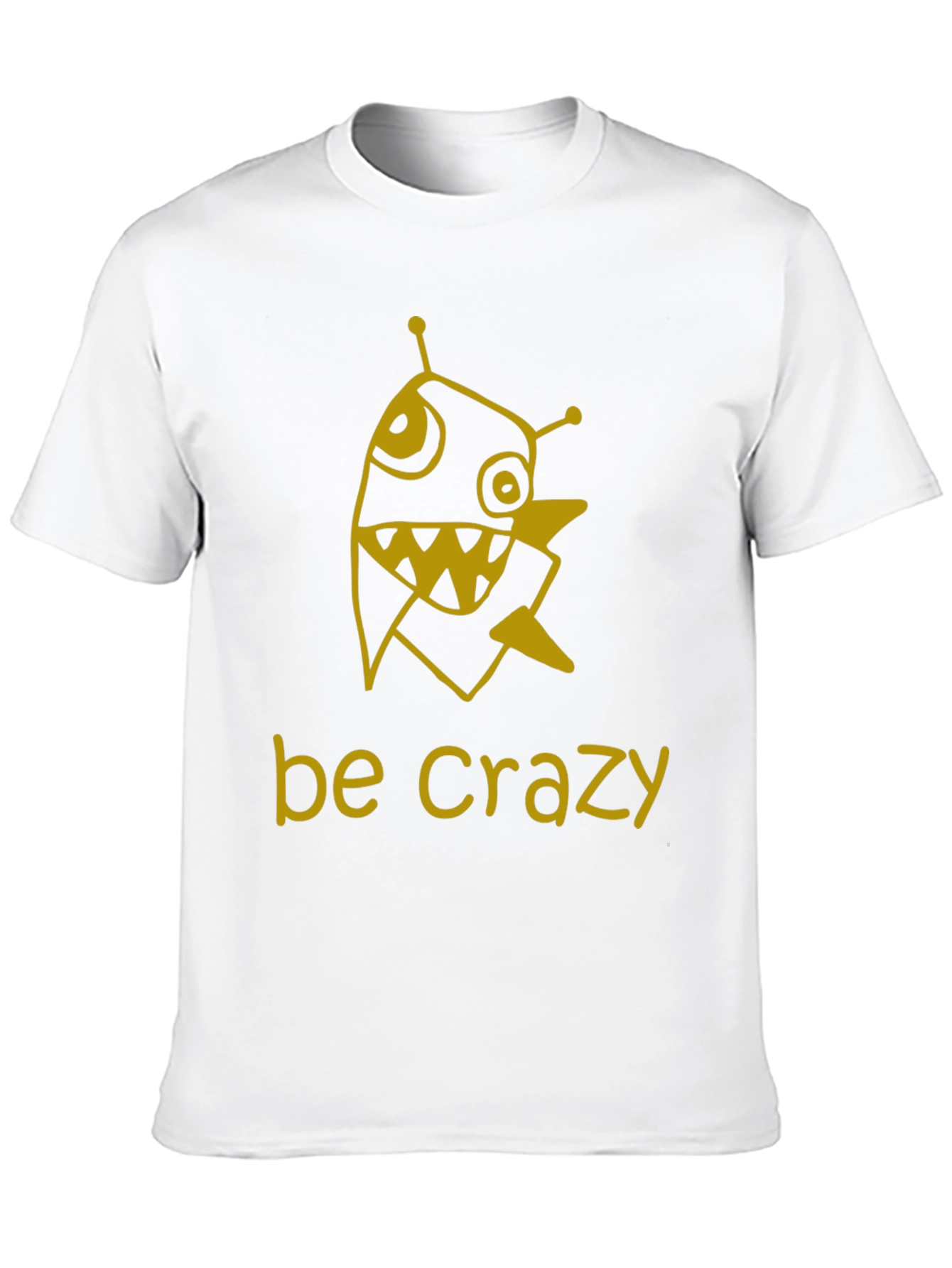 Be Crazy Graphic Tee - Mens Black T-Shirt