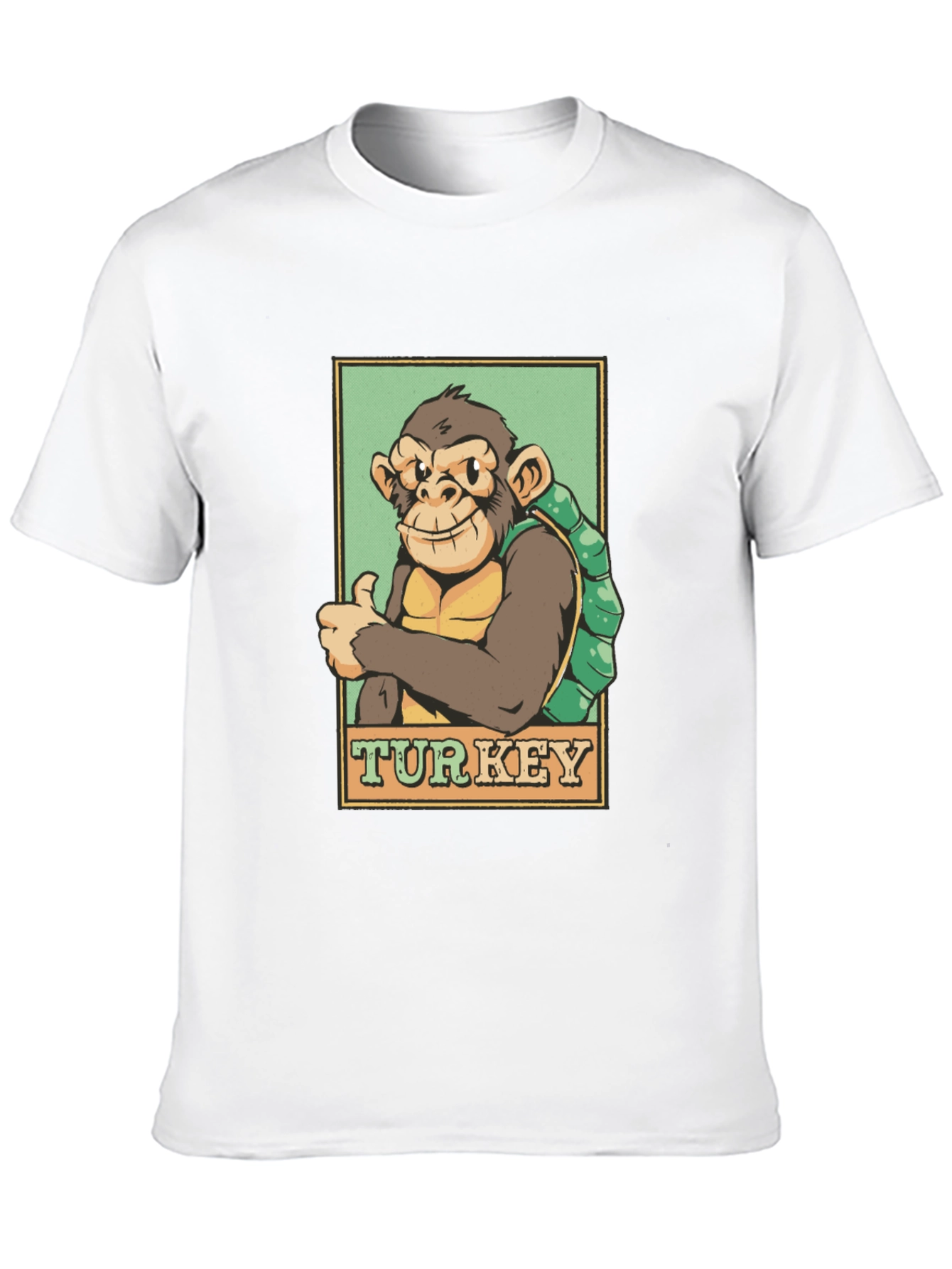 Monkey Turkey Graphic T-Shirt - Adventure Ready!