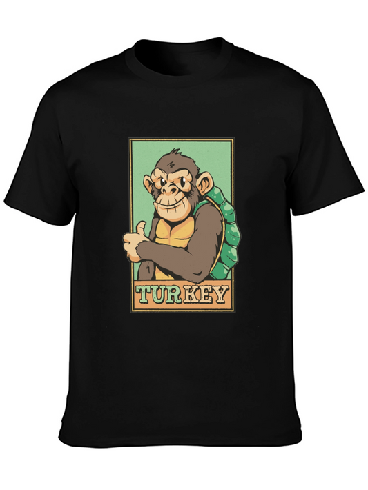 Monkey Turkey Graphic T-Shirt - Adventure Ready!