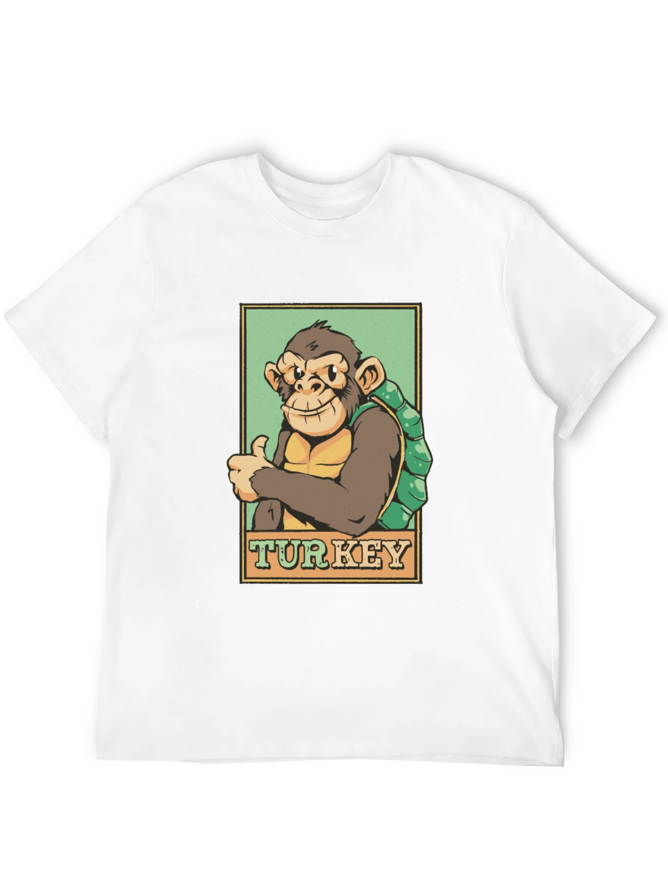 Monkey Turkey Graphic T-Shirt - Adventure Ready!