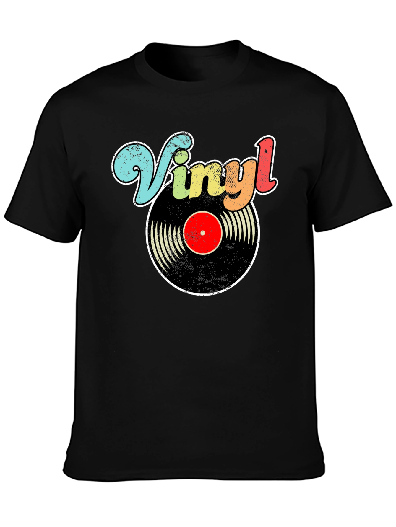 Retro Vinyl Record Graphic T-Shirt