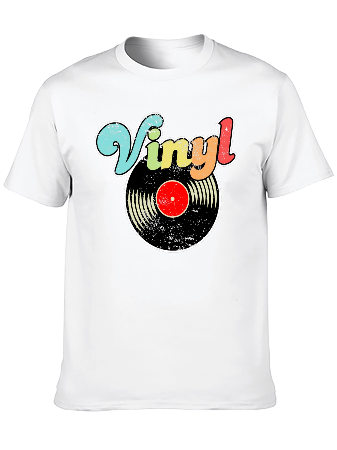 Retro Vinyl Record Graphic T-Shirt