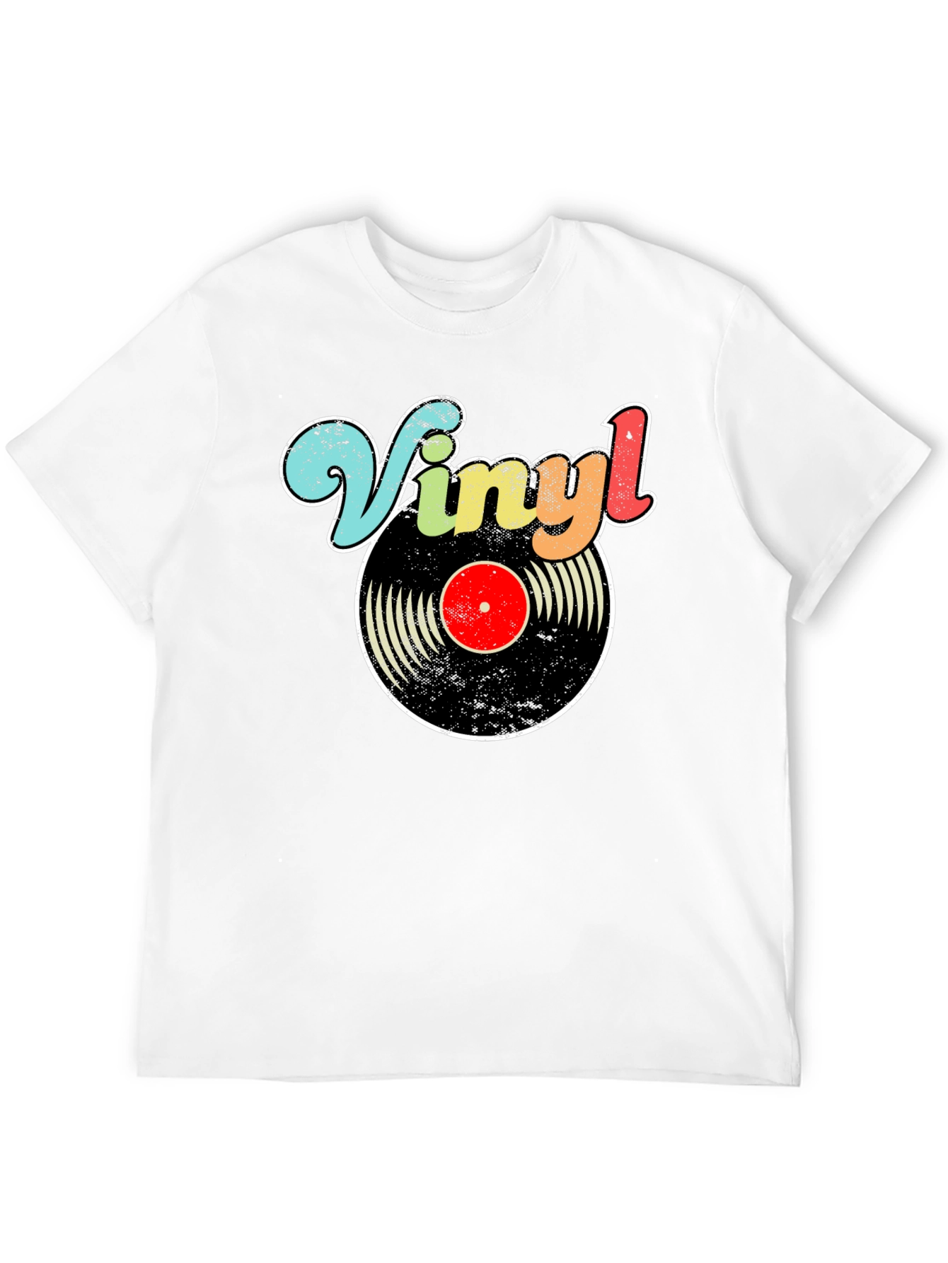 Retro Vinyl Record Graphic T-Shirt