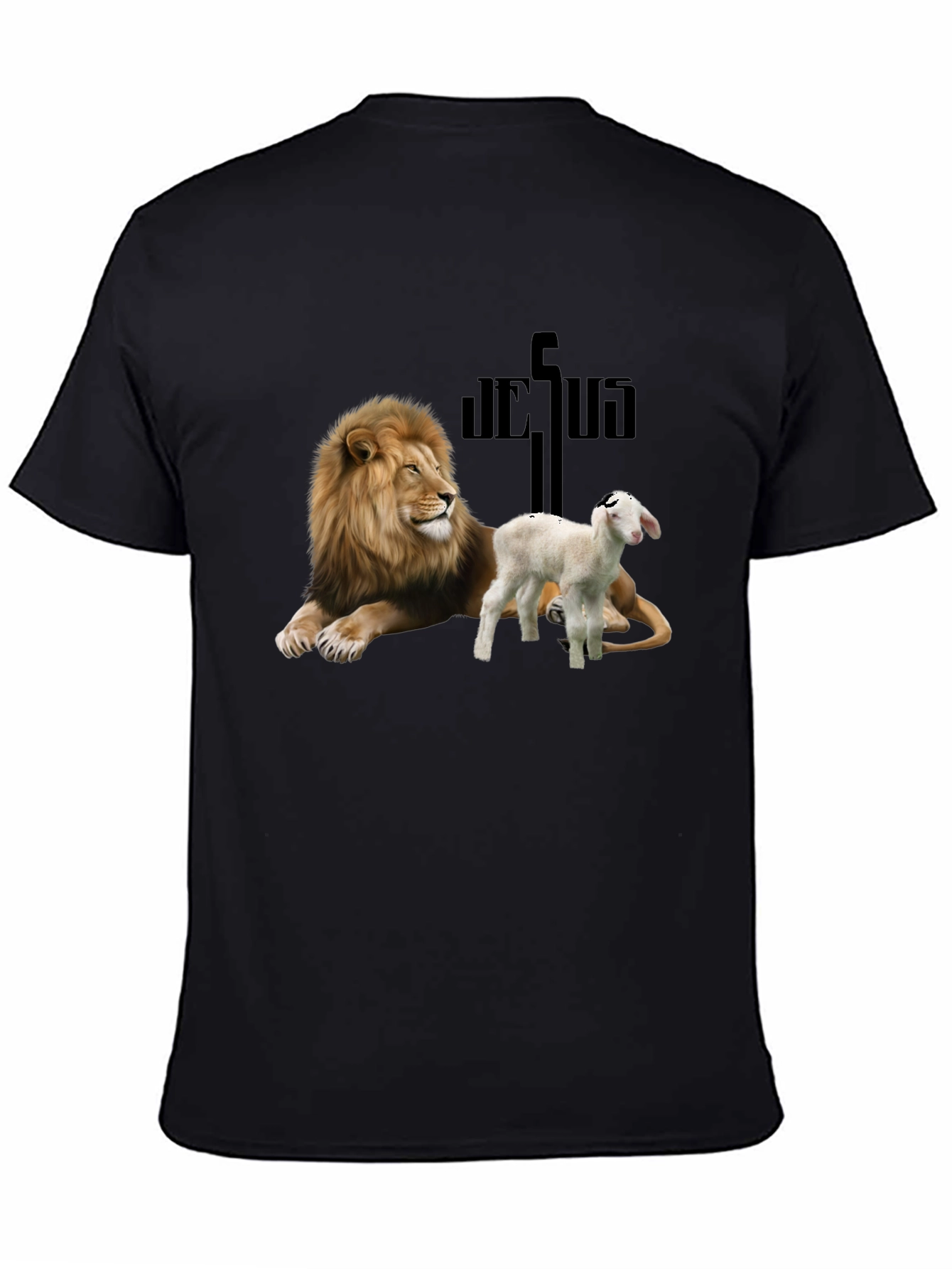 Lion and Lamb Graphic Tee - Religious Apparel