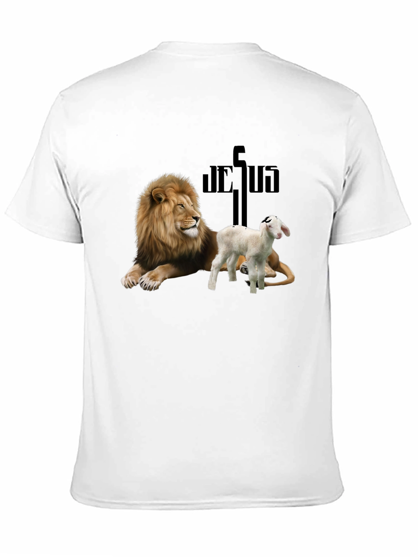 Lion and Lamb Graphic Tee - Religious Apparel