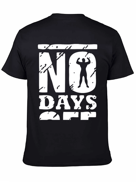 No Days Off Graphic T-Shirt Black