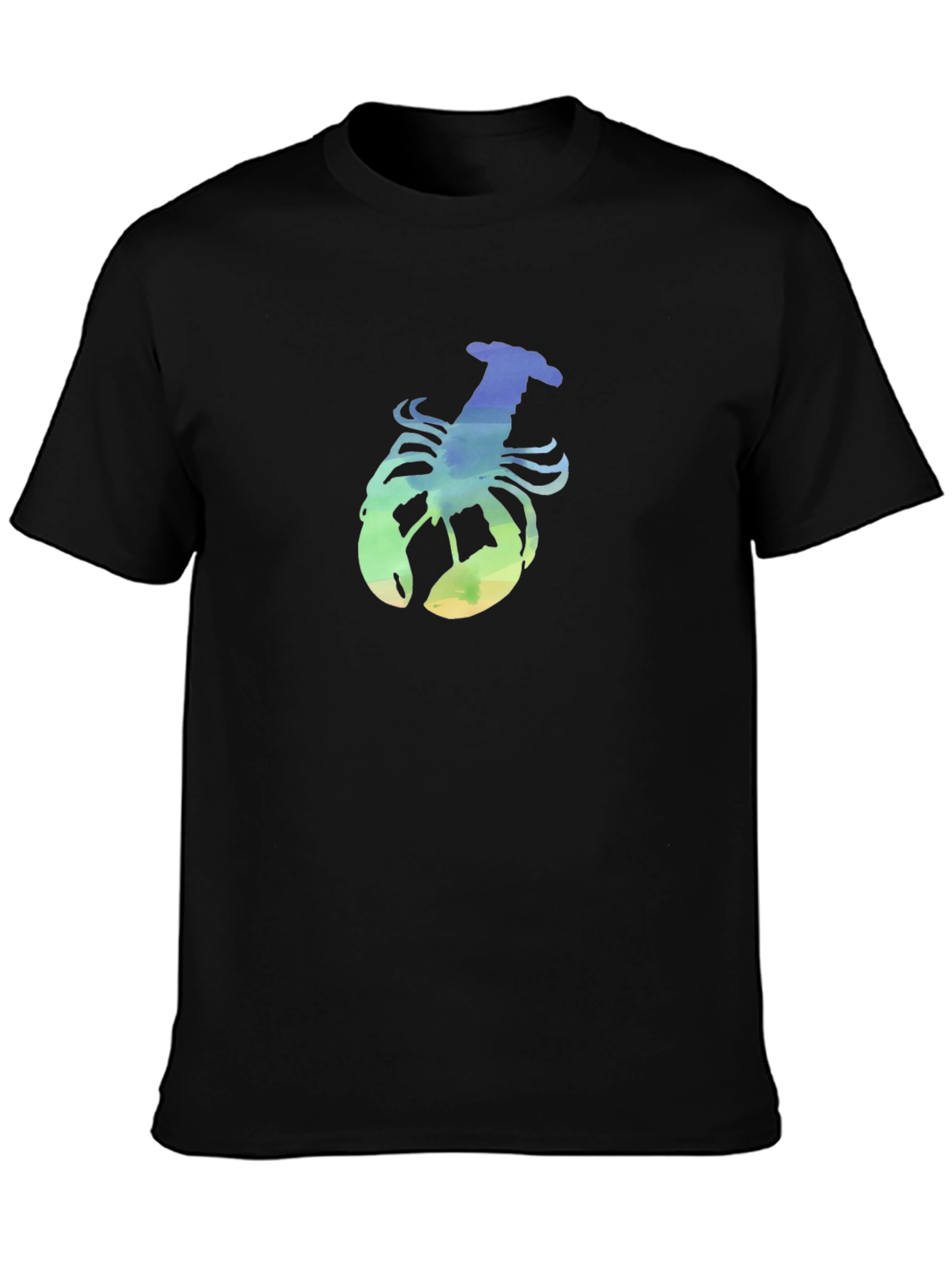Lobster Graphic Black T-Shirt Casual Wear