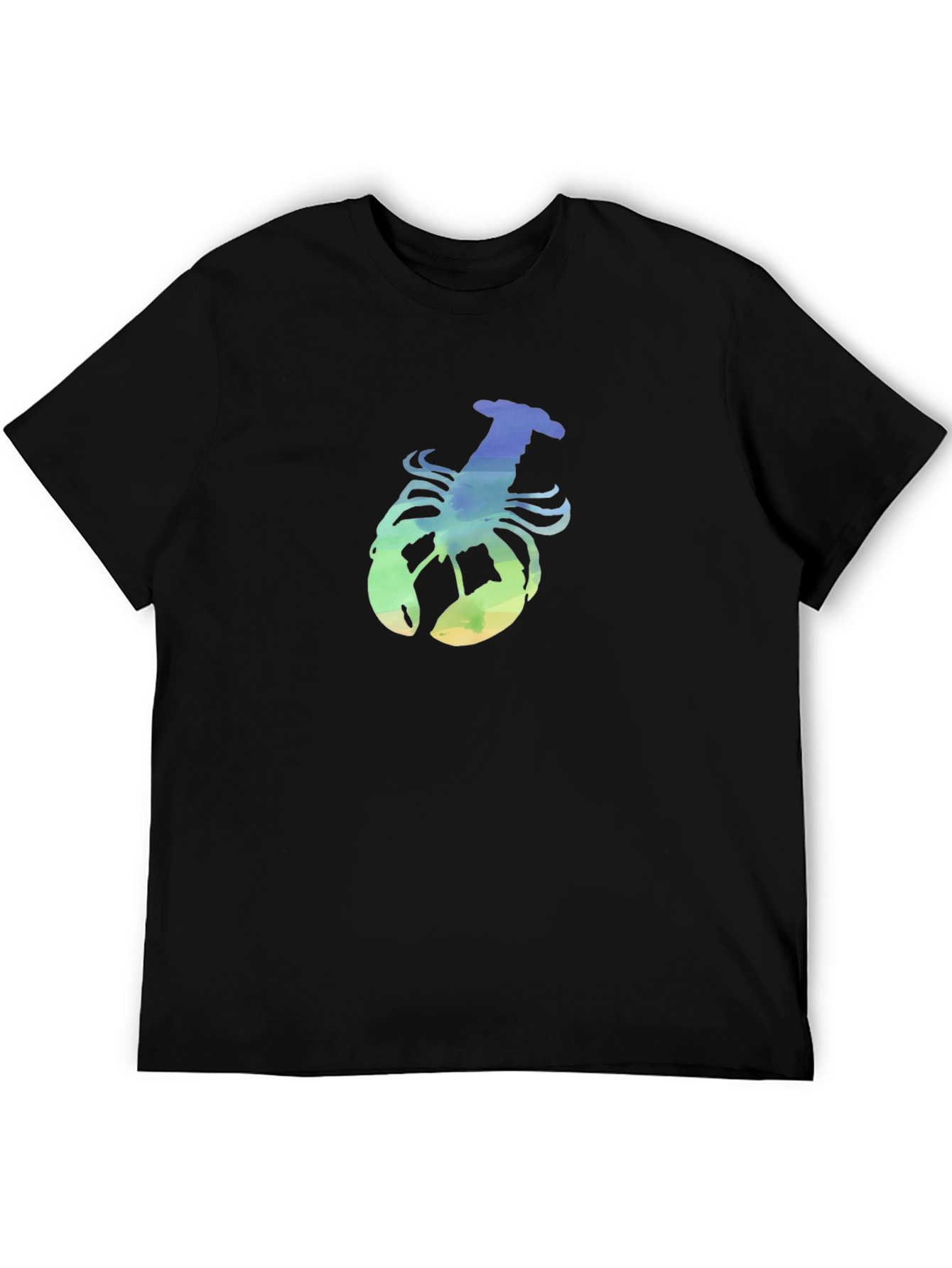 Lobster Graphic Black T-Shirt Casual Wear