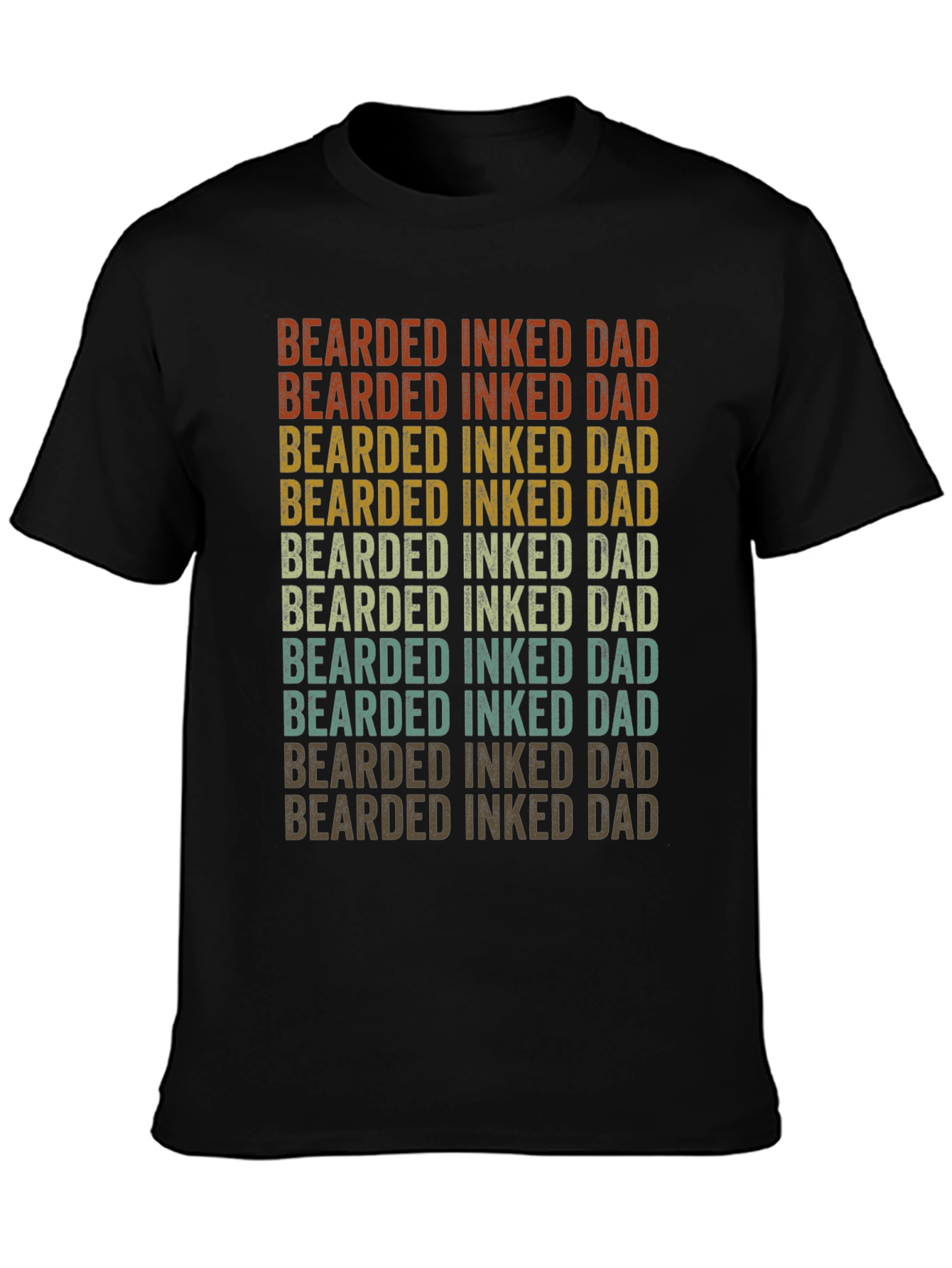 Bearded Inked Dad Graphic Tee