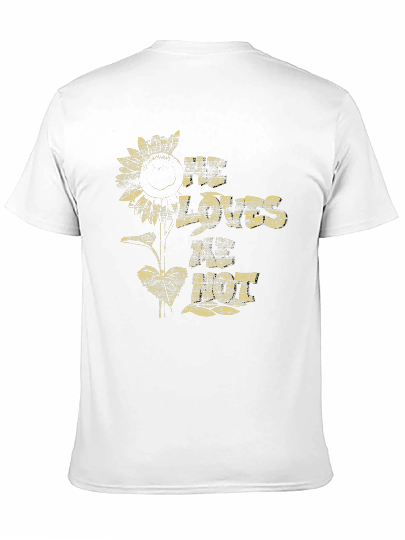 He Loves Me Not Sunflower Graphic T-Shirt