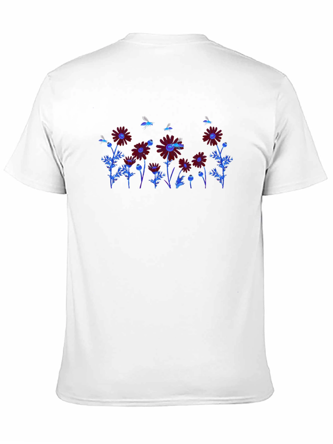 Floral Graphic Print Crew Neck T-Shirt