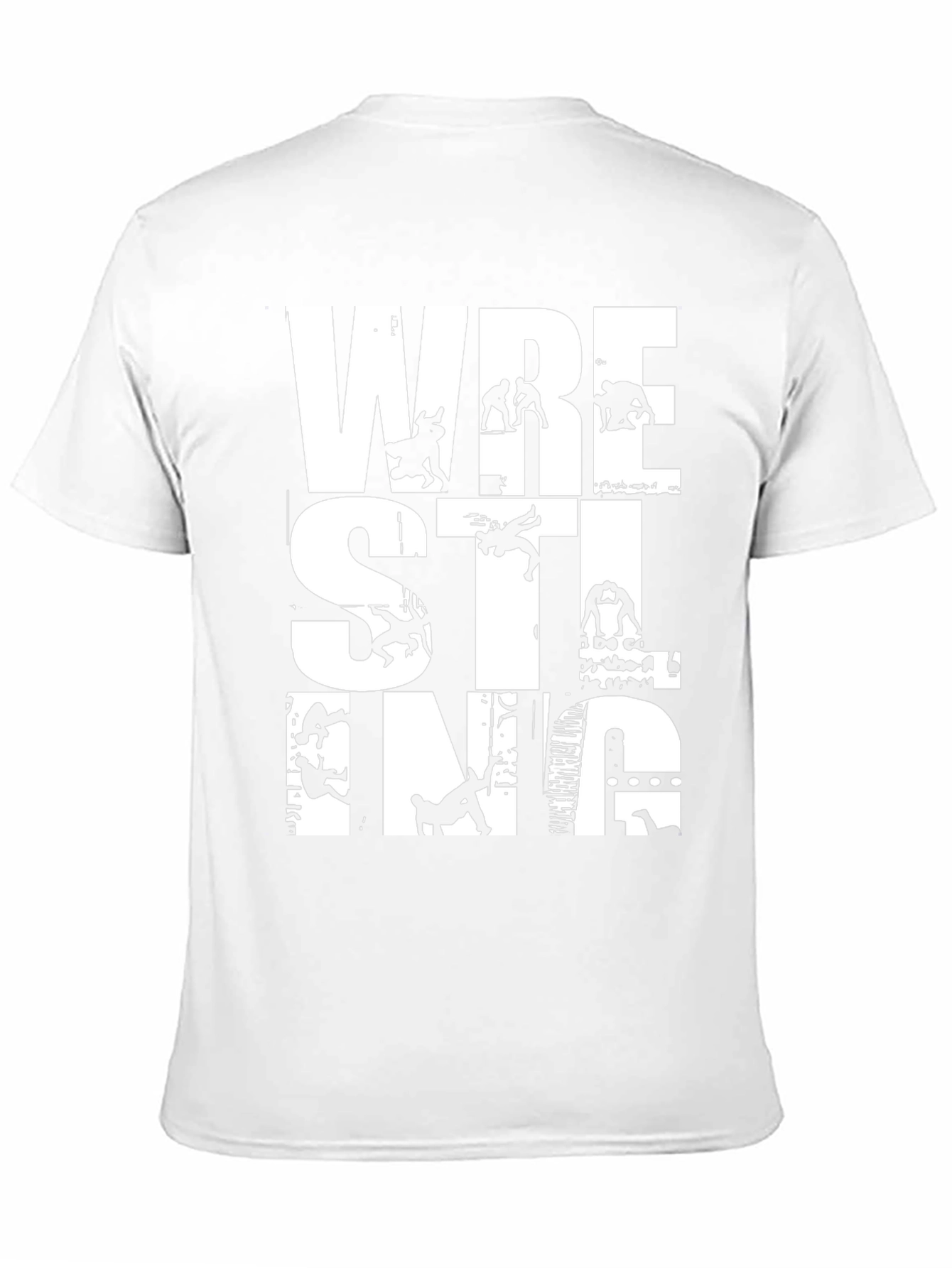 Wrestling Graphic Tee - Black Crew Neck T-Shirt
