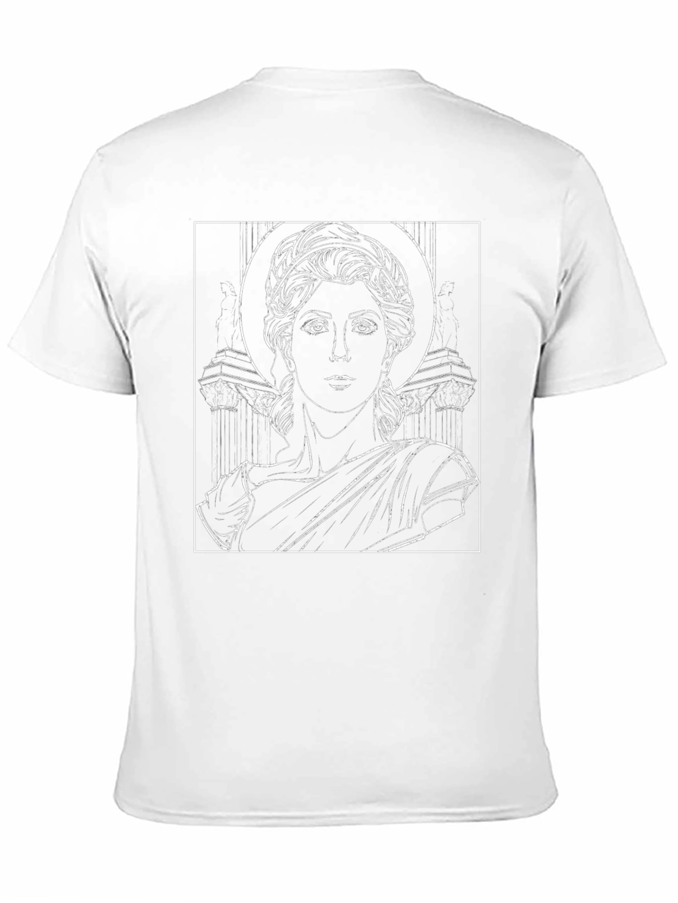Artemis Sketch Graphic Tee - Black Cotton T-Shirt