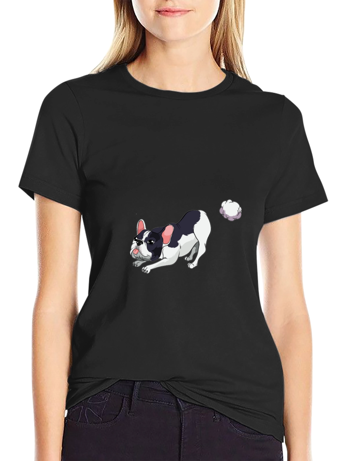 Dog Fart T-Shirt Black Cotton Tee