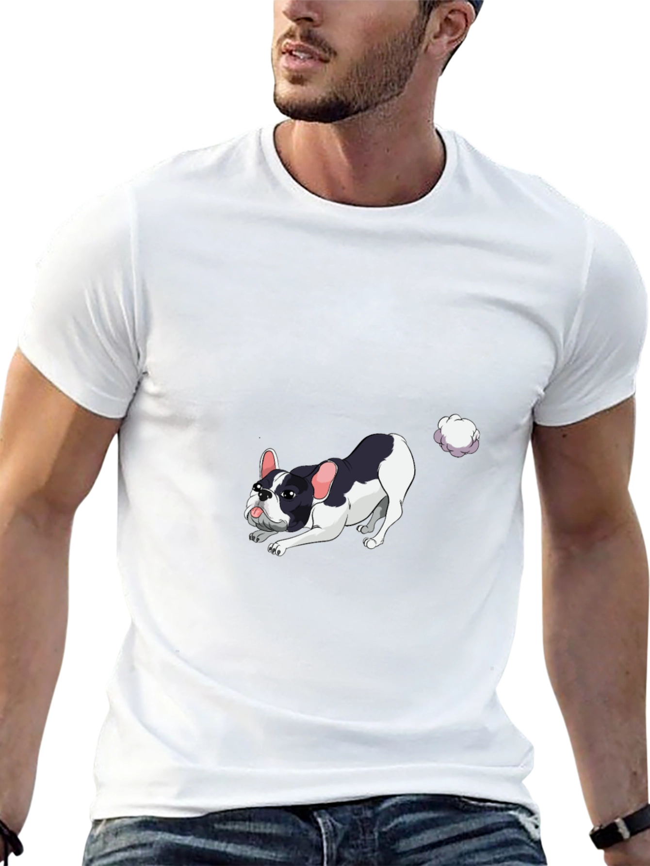 Dog Fart T-Shirt Black Cotton Tee