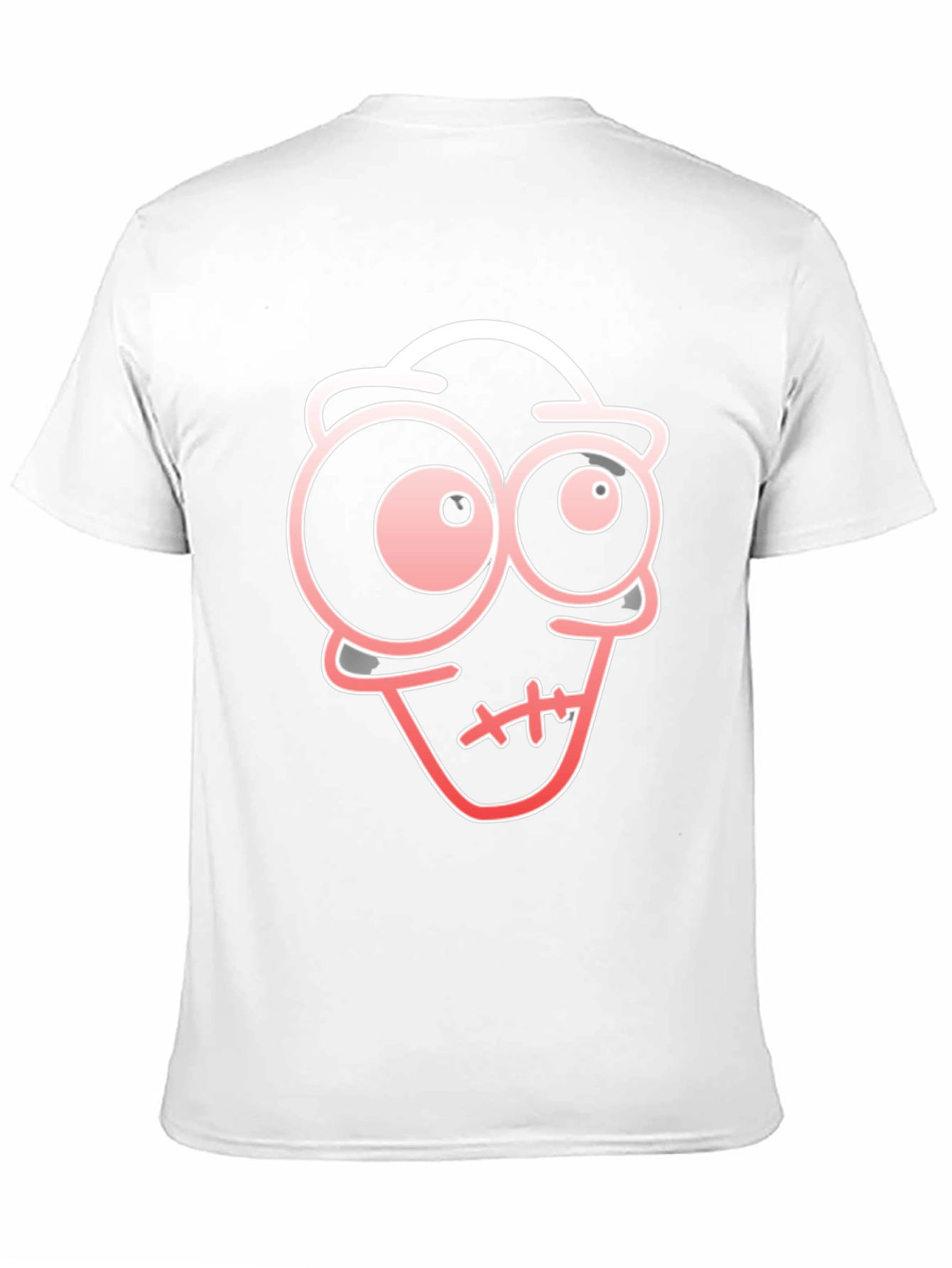 Cartoon Face Black T-Shirt