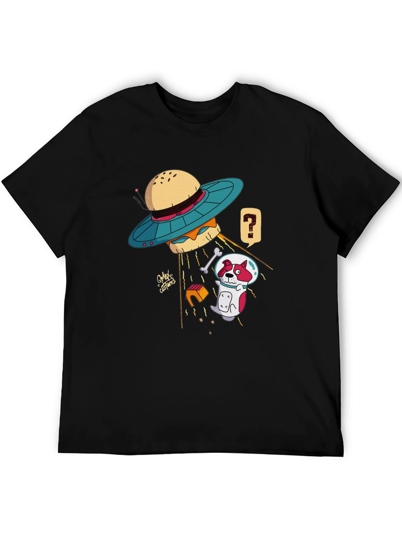 UFO Dog Abduction T-Shirt - Funny Graphic Tee