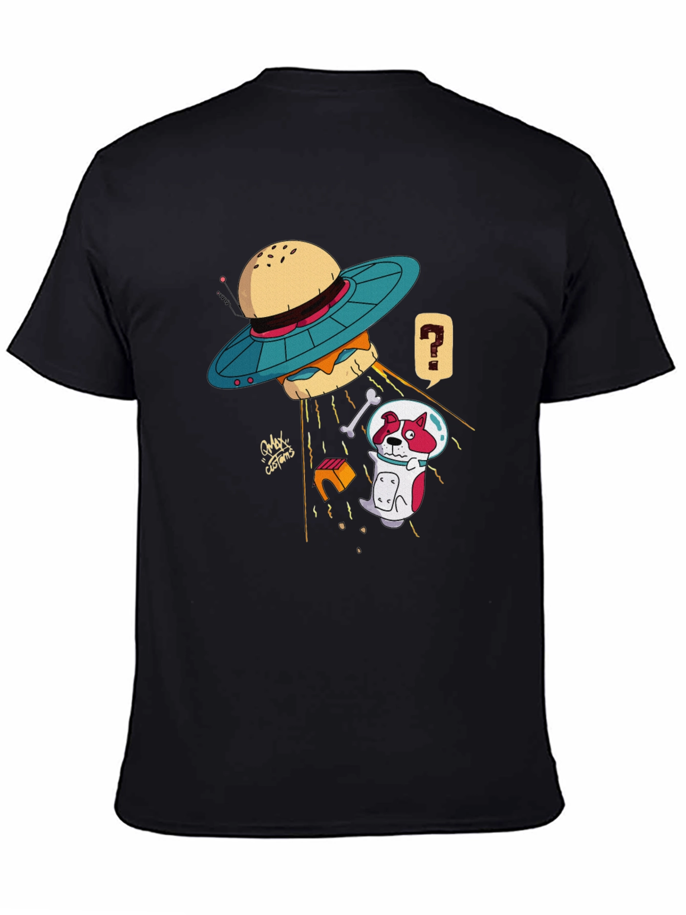 UFO Dog Abduction T-Shirt - Funny Graphic Tee