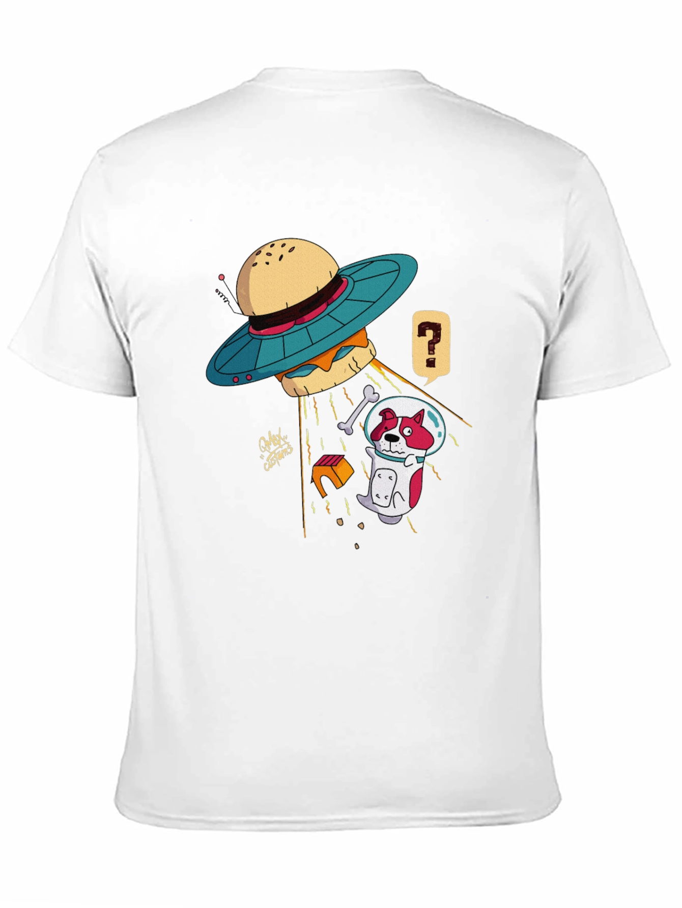 UFO Dog Abduction T-Shirt - Funny Graphic Tee
