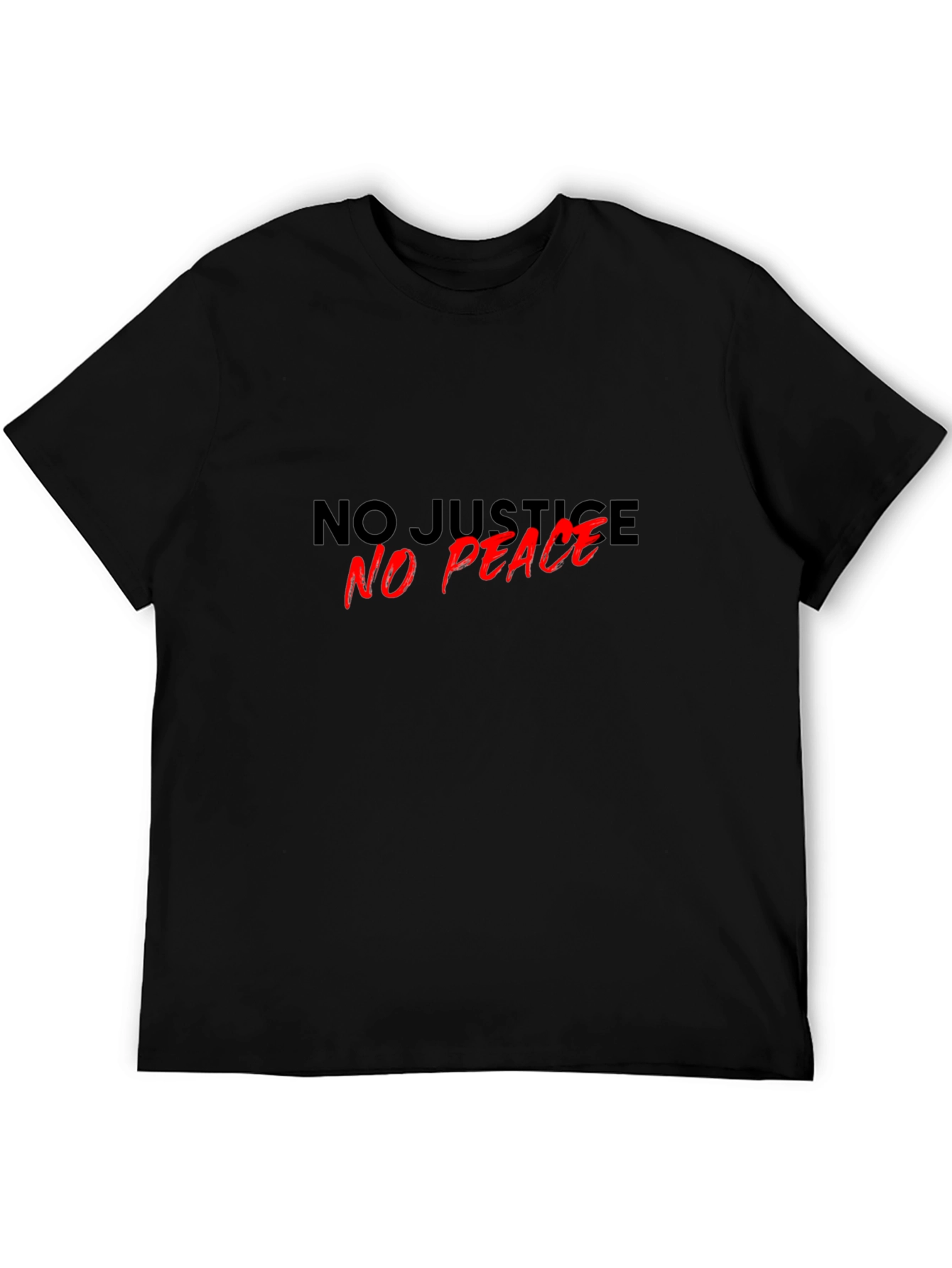 No Justice No Peace Graphic Tee - Black