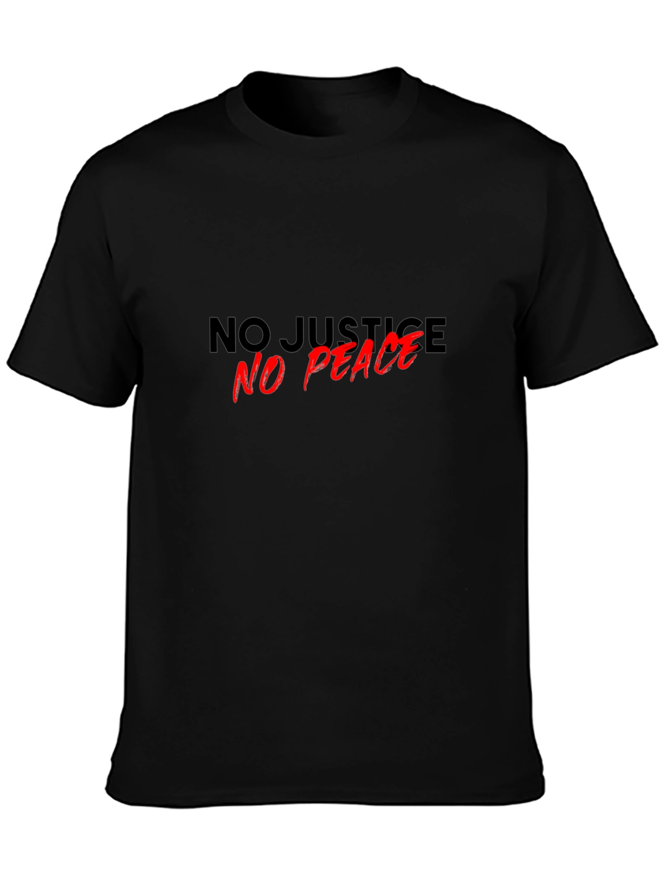 No Justice No Peace Graphic Tee - Black